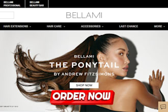 design luxury hair extension shopify store hair extension website hair website
