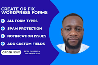 create, fix website forms
