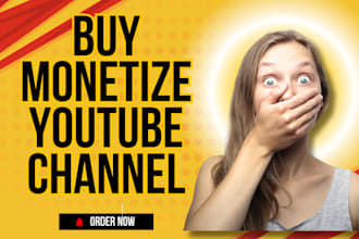 create ,manage and buy monetize youtube channel
