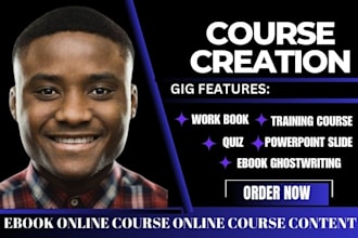 build online course content, ebook online course creation, developmental editor