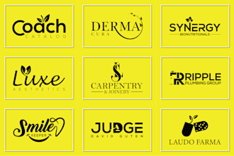 design modern personal corporate lettermark wordmark monogram font text logo