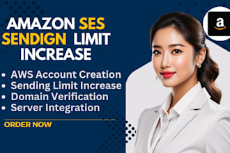 increase and approve amazon ses sending limit, aws creation to send bulk emails