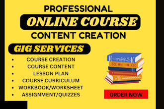 create online course creation, course creation, training manual, workbook