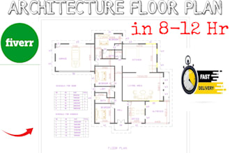 draw architecture 2d floor plan for house plan in autocad