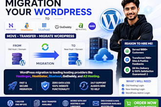 migration your wordpress to hostinger hostgator bluehost godaddy a2hosting more