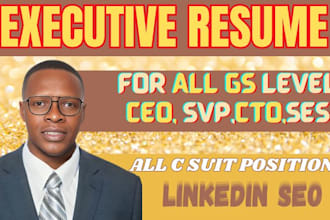 write executive resume writing cover letter  federal resume ats tech resume ecq