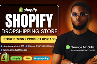 build profitable shopify dropshipping store, shopify website or shopify store