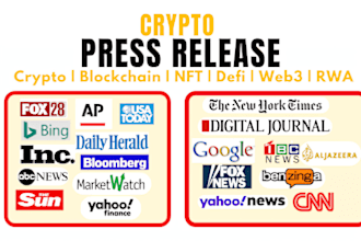 do crypto press release, yahoo press release, and press release distribution