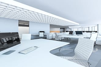 craft 3d kitchen interior design, sketch up model, 3d render office, bar, hotel