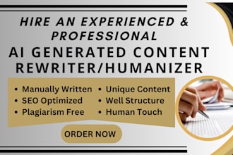 paraphrase, rewrite humanize ai written content, plagiarism check, content audit