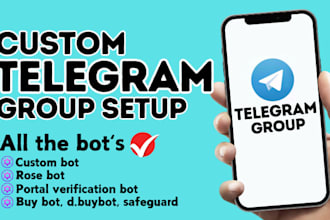 create your telegram channel and group