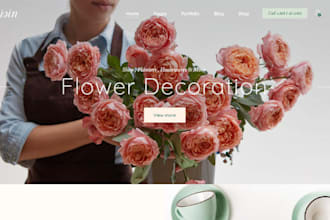 design flower shopify bouquet store florist website  garden equipment store