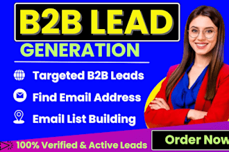 do b2b lead generation, find email address, and targeted email list building
