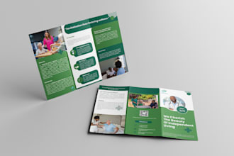 design modern and professional bi and tri fold brochures