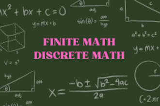 teach you the finite math and discrete math