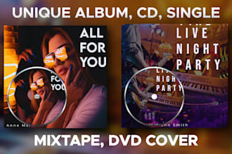 design unique album, cd, single, mixtape, dvd cover