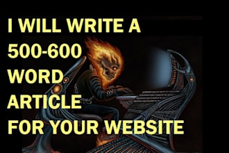 write a 500 word article for your website