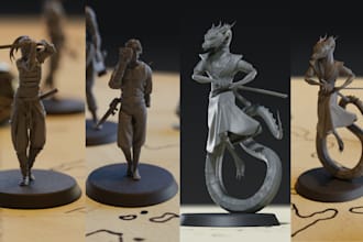 3d models miniatures for paladin board game, dnd paladin, dnd 5e pathfinder bg 3