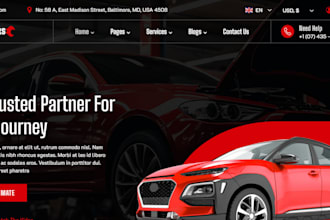 design automotive part ecommerce website, automotive part, autopart website