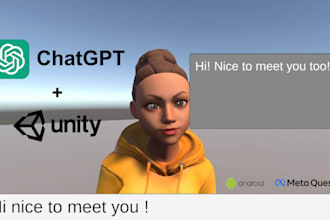 integrate chat gpt ai in your unity 3d and VR app