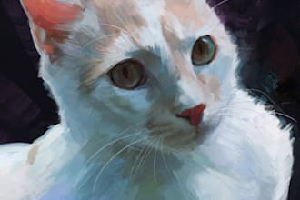 paint a portrait for your pet, any animal