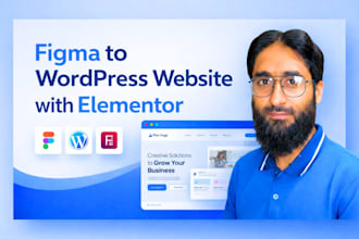 convert figma to wordpress, figma to elementor pro, html, psd, xd to wordpress