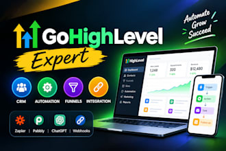 be gohighlevel expert CRM, automation, funnels and integration