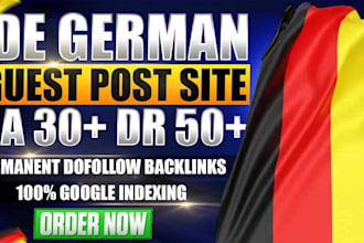 build high quality german guest post dofollow SEO backlinks