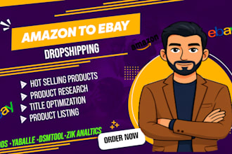 do amazon to ebay dropshipping, ebay listing, hot selling ebay product research