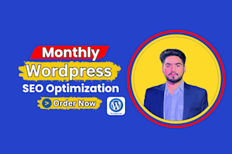 do complete monthly SEO service, on page, off page, technical