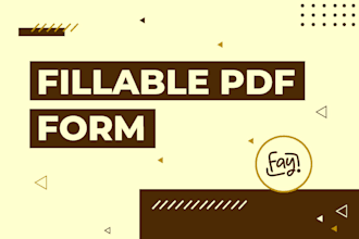 convert your document into an interactive fillable PDF form