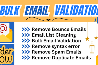 do bulk email validation, verification and email list cleaning service