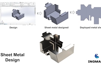 make your drawing or design on sheet metal on solidworks