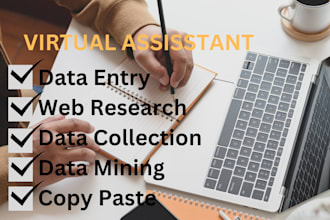do data entry, copy paste, web research and lead generation