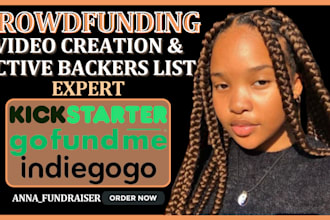 make real video and active backers list for kickstarter crowdfunding promotion