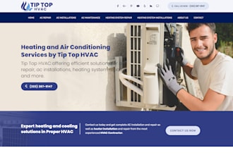 hvac website design, heating website, ventilation website, air conditioning