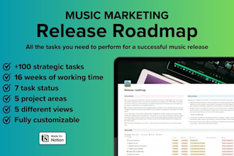 provide a strategic music marketing roadmap for your release