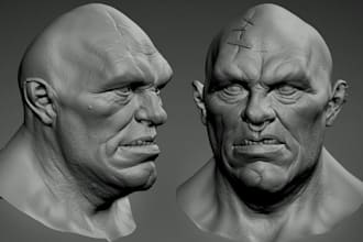 rig,xgen engine game,model for game character design,mod,sculpt,figture,rig,film