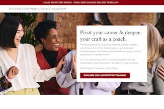 design coaching website, life coaching website, consultant website consulting