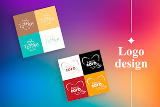 create minimalist and typographic logo