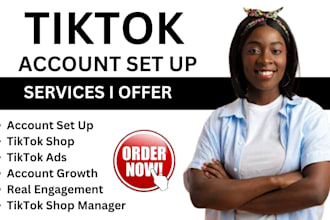 create, manage USA tiktok shop affiliate, tiktok ads, manage USA tiktok shop