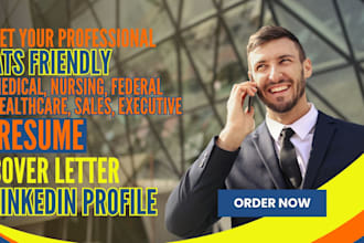 do federal, medical, healthcare, scrum master, nursing, executive, sales resume