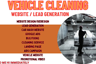 vehicle cleaning website car wash presure washing website vehicle cleaning leads