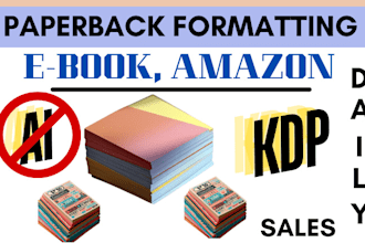 do eyecatching ebook, acx paperback book formatting to increase sales visibility