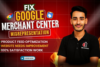 fix google merchant center suspension and misrepresentation