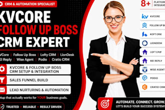 setup lofty liondesk rei reply wiseagent follow up boss kvcore podio cratio crm