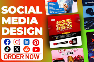 design social media posts, facebook ad creative, instagram posts, graphic design