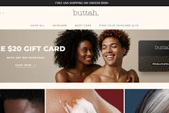 design 7 figure skincare website beauty website lipgloss website spa website