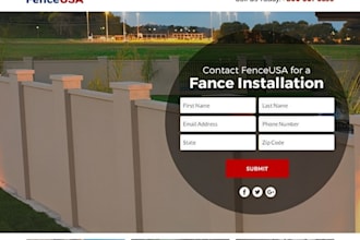 create fencing website lawn care website handyman website fencing landing page