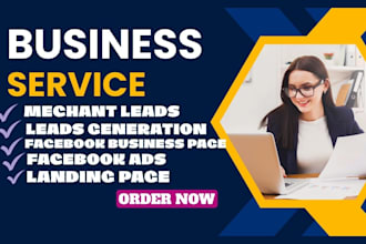 generate hot merchant cash advance leads mca leads via facebook ads landing page